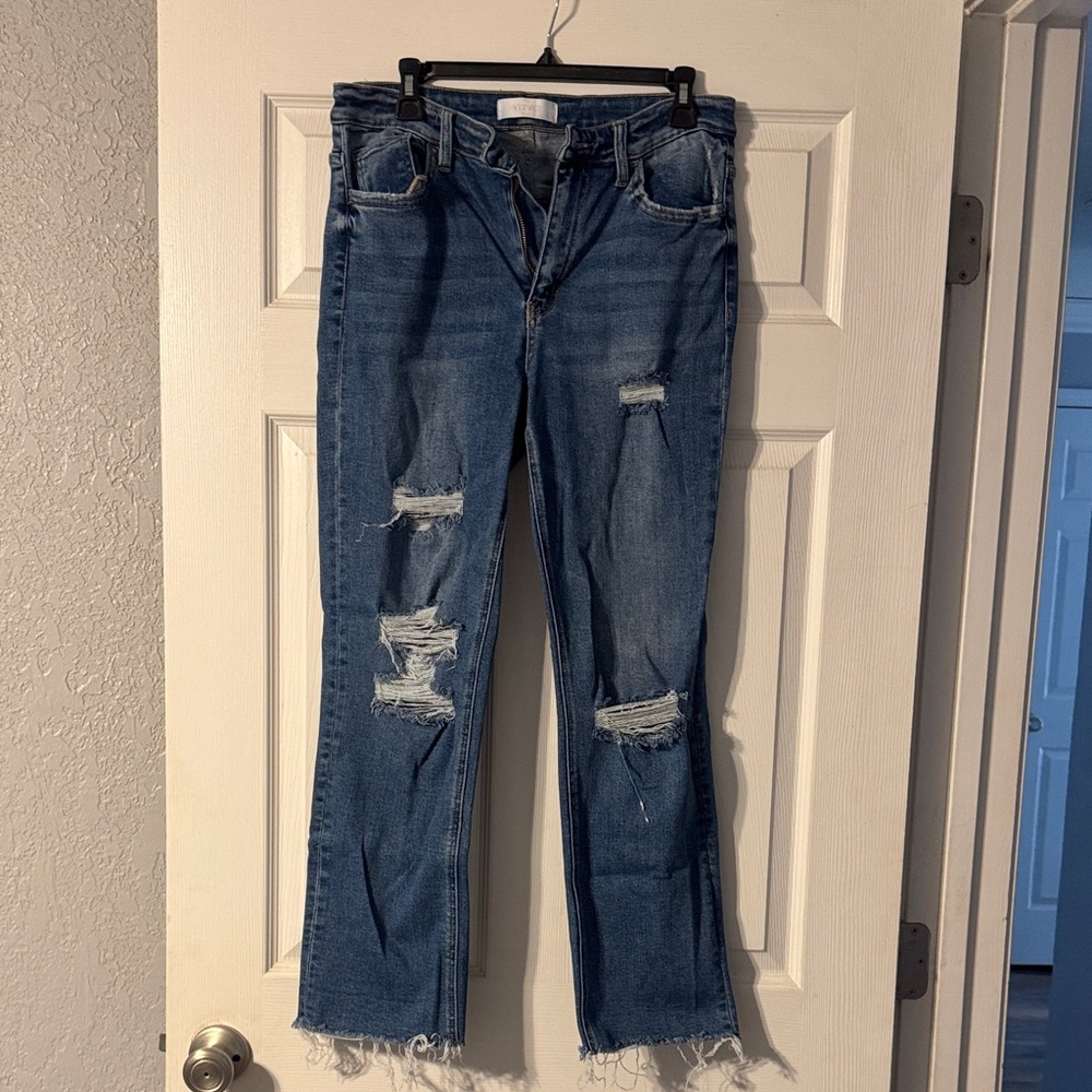 Classic Blue Straight Leg Jeans